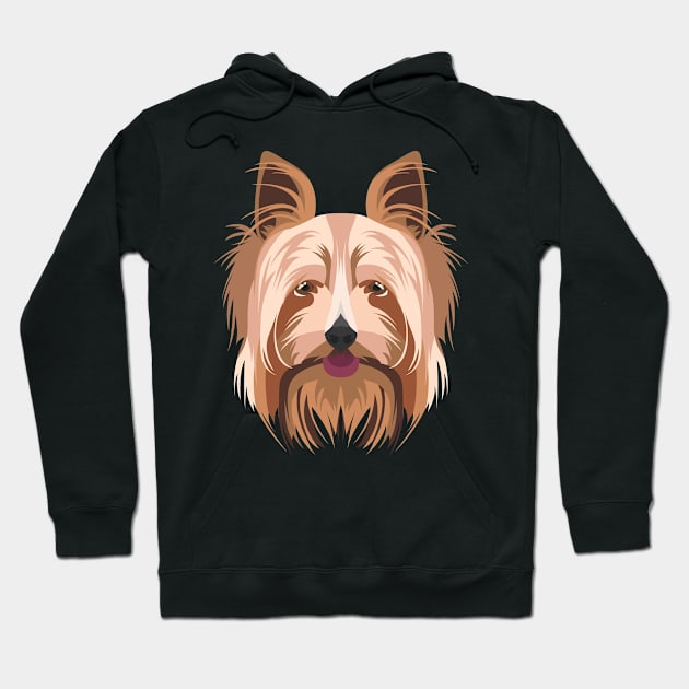 Smiling Yorkshire Terrier Hoodie by GreenOptix